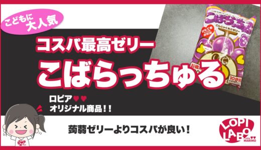 【ロピア】ぶどうゼリー(こばらっちゅる)は何個入り？コスパが良い？【オリジナル商品】