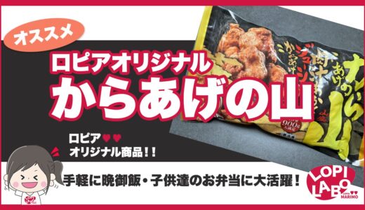 【ロピア】冷凍からあげ「からあげの山」がコスパ最強でお弁当に大活躍すぎる【オリジナル商品】